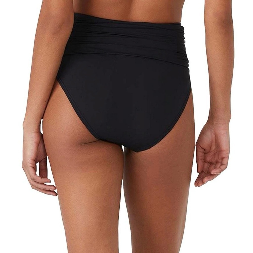 NWT Kate Spade Shirred High Waist Bikini Bottom Large - Picture 2 of 3